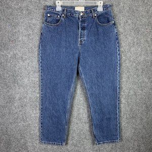 Everlane Button Fly Jeans Women 31 Crop Organic Cotton Straight Leg